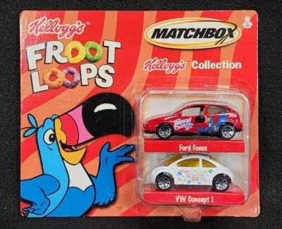 Matchbox Kellogg's Froot Loops Collection 2-Pack - Ford Focus & VW Concept 1 - Image 1 of 2