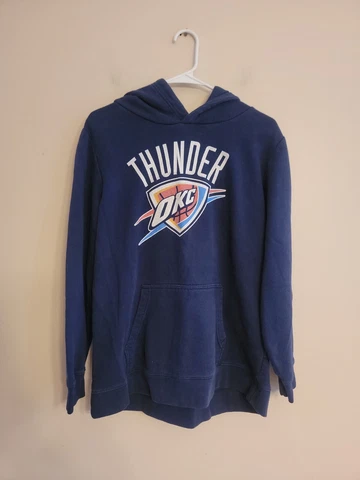 Fanatics Oklahoma City Thunder Blue Hoodie Basketball  With Pocket Mens XL Cover