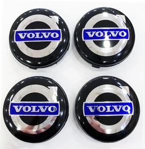 VOLVO Alloy Wheel Centre Caps. 4 x 64mm. C70 S40 S60 V50 V60 V70 S80 XC90 etc - Picture 1 of 3