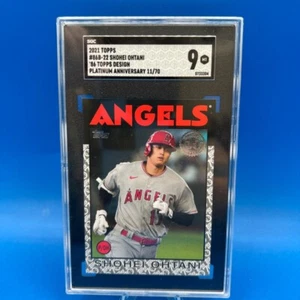 2021 Topps #86B-22 Shohei Ohtani '86 Topps Design Platinum Anniversary 11/70 9 M - Picture 1 of 2