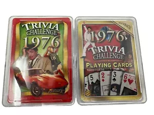 2 Decks of 1976 Trivia Challenge Playing Cards Used - Picture 1 of 5