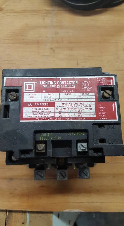 SQUARE D 8903 SP0-2 LIGHTING CONTACTOR COIL 110/120 VAC   W210 - Image 1 of 1