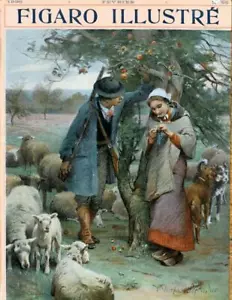 CHASSE DEFENDUE BY CHIALIVA FOR FIGARO ILLUSTRE 1898 ORIGINAL VINTAGE POSTER - Picture 1 of 1