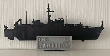 Royal Navy Sandown-class minehunter, silhouette, HMS Shoreham M112 pictured
