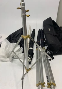 LOWEL Aluminum Tripods lot -  Photoflex Professional Photogear Kit FREE SHIPPING - Picture 1 of 7