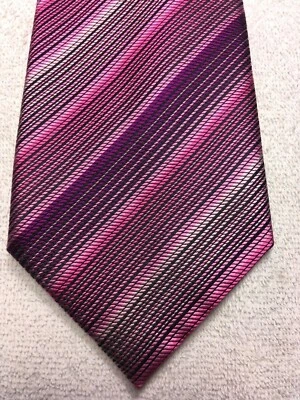 ALFANI CORBATA HOMBRE ROSA Y MORADO RAYAS 4 X 59 Foto 1 de 4