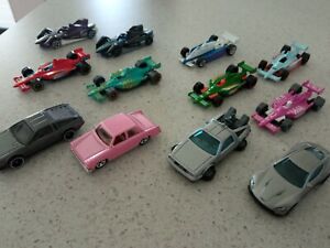 Hot Wheels Diecast Cars Lot Of 12 Indycar Simpson Bond Delorean