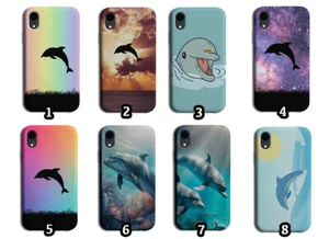 Funda Teléfono Delfín Delfines Coloridas Estrellas Nadar Océano Diversión Subacuática - Imagen 1 de 1