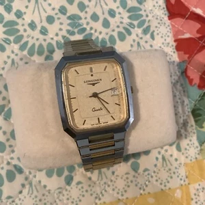 Longines XL 24 Gold & Steel Quartz Mens Swiss Made 129 4922 - Picture 1 of 12