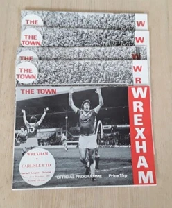 Wrexham 1977/78 Selection of Home Division 3 League select programmes from menu - Picture 1 of 6