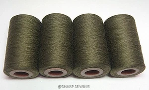 ARMY GREEN #939 SPUN POLYESTER SERGER & QUILTING THREAD 4 TUBES 1000 YDS. EACH - Picture 1 of 1