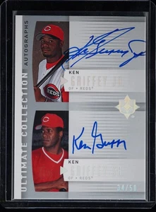 2008 Ultimate Collection Ken Griffey Jr. Ken Griffey Sr. Dual Auto /50 - Picture 1 of 2