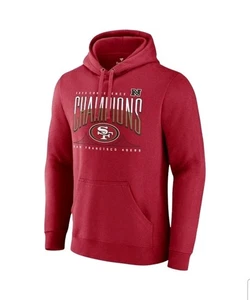 San Francisco 49ers Fanatics 2023 NFC Champions Hometown Hoodie Scarlet Size L - Picture 1 of 8