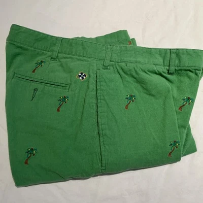 "Pantalones de pana Náufrago Nantucket para hombre 34x29,5"" verde lima palmeras de Navidad" Foto 1 de 4