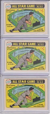 Juego de manto Fleer Laughlin 1957 All-Star Game 1981 - Mets Expos Athletics Foto 1 de 2