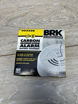 BRK Carbon Monoxide Alarm CO250B Battery Powered 10 Year Sensor UL2034 New Box - Image 1 of 4
