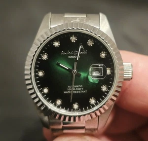 Andre Giroud Women’s Emerald Diamond Wrist Watch Limited Edition # 005/999 - Picture 1 of 3