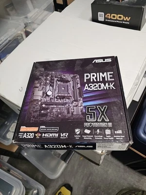 ASUS PRIME A320M-K Socket AM4 AMD Scheda Madre - 90MB0TV0-M0EAY0 - Immagine 1 di 2