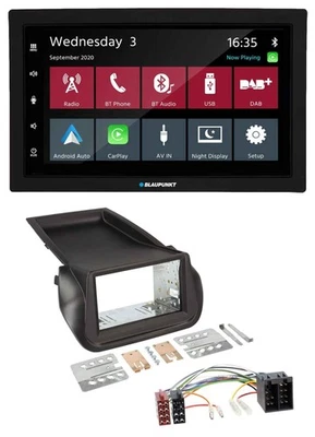 Blaupunkt DAB Bluetooth USB MP3 2DIN Autoradio für Citroen Nemo Fiat Fiorino Peu - Bild 1 von 4