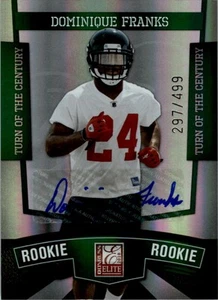 2010 Donruss Elite Turn of the Century Autographs #160 Dominique Franks Auto/499 - Picture 1 of 2