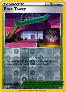 Rose Tower - 169/189 - Uncommon - Reverse Holo - Sword & Shield - Darkness Ablaz - Picture 1 of 1
