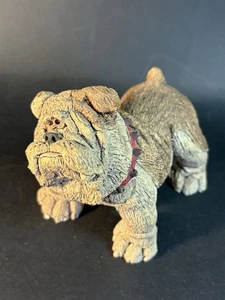 Vintage Sandicast Or Resin Signed English Bulldog Figurine 3.25” Tall - Picture 1 of 15