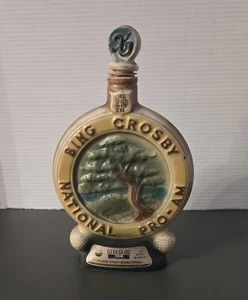 Vintage-1970 "Bing Crosby National Pro-Am" Jim Beam Decanter. "Empty" - Picture 1 of 10