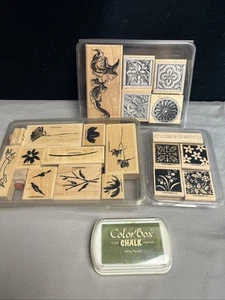 Vintage Stampin' Up Gummistempelset 2002 Spitze Blumen Bordüre in Box 21 - Bild 1 von 10