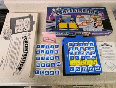 VINTAGE Classic Concentration Game COMPLETE Pressman 1988 TV Game Show Party - Image 1 of 4