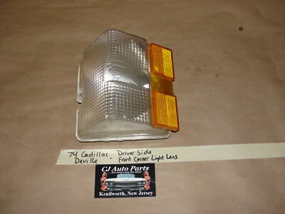 OEM 74 Cadillac Deville LADO IZQUIERDO DEL CONDUCTOR DELANTERO ESTACIONAMIENTO ESQUINA LENTE Foto 1 de 4