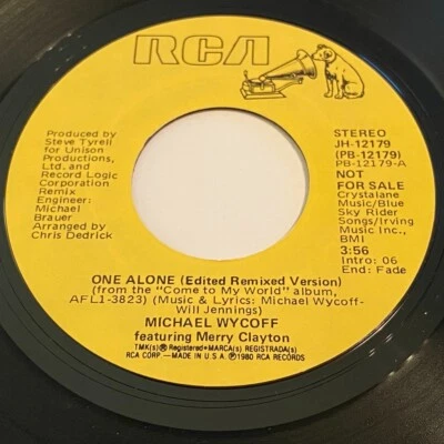 Michael Wycoff - One Alone (Edited Remixed Version) (Stereo) / (Mono) 45 - Soul Foto 1 de 2