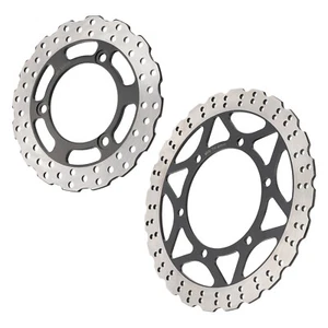 FRONT & REAR BRAKE DISC SET FOR KAWASAKI EX250K EX250J NINJA 250 R 2008-2012 - Picture 1 of 11