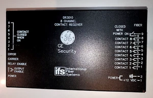 GE Security Interlogix DR3010 8 Channel Contact Receiver, MM, 1 Fiber - Picture 1 of 3