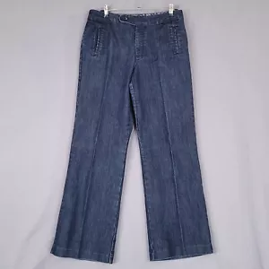 Chico's Platinum Women's Denim Pants High Rise Straight Blue Size 2 Reg - Picture 1 of 11