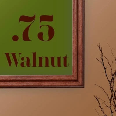 US Art 0.75" Walnut, Wooden Photo Picture Poster Frame S-Lot - Image 1 of 4