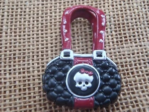 Cartera Monster High Muñeca Frankie Stein Calavera Roja Negra - Imagen 1 de 4
