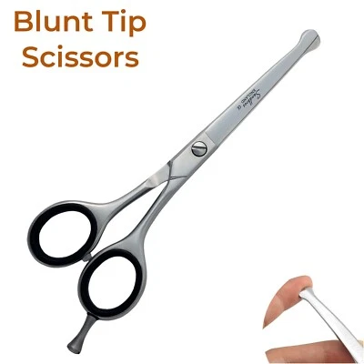 Professional Pet Grooming Scissors Shears 6” Curved Dog Cat Tip Round Scissors - Image 1 of 4