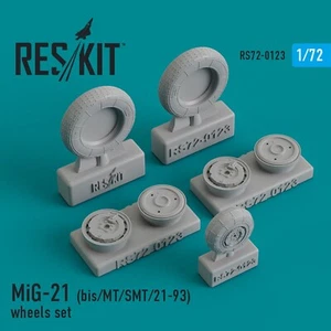 ResKit RS72-0123 Scale 1:72 MiG-21 bis MT SMT 21-93 Resin Wheel Upgrade Aviation - Picture 1 of 24