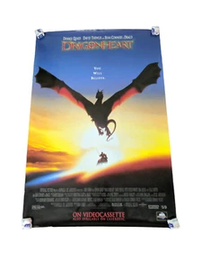Dragonheart Movie Poster 1996 Dennis Quaid Sean Connery Vintage Blue 40x27 - Bild 1 von 2