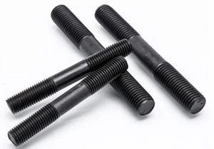 4pcs M8*1.25*75mm Black Oxide Steel Double End Threaded Studs - Picture 1 of 6
