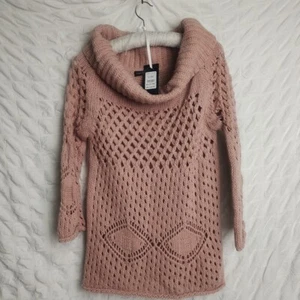 Jersey Bardot Tejido Rosa Melocotón Camafeo Rosa Claro Talla M - Imagen 1 de 8