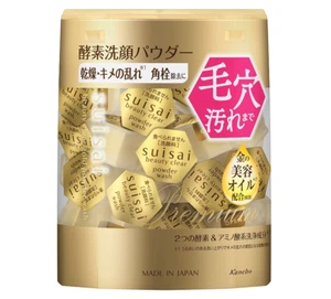 Kanebo Suisai Beauty Clear Enzyme Gold Powder Face Wash 32 Pieces from Japan - Picture 1 of 9