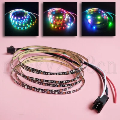 Narrow 3mm Width 5V WS2812B IC 2020 RGB LED Strip Light Addressable Individually - Image 1 of 4