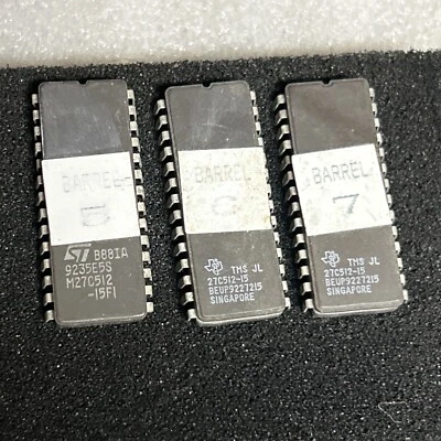 Untested Unknown Heated Barrel? Eproms Five– 6–7 ARCADE Game Parts Fm26 - Image 1 of 3