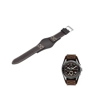 Correa de reloj Decker CH2599 22mm de cuero marrón para fósil - Imagen 1 de 9