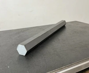 12L14 Steel Bar Stock 1" Hex x 12" - Picture 1 of 5