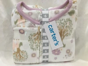 New Carter's Kid Girls 1-Piece Unicorn Woodland Fleece Footie Pajamas U pick - Picture 1 of 3