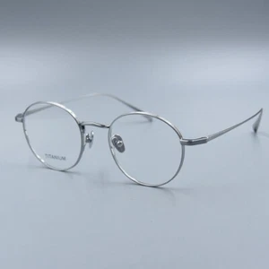 2025 New Glasses Men Titanium Round eyeglasses women silver glasses frame - Picture 1 of 10