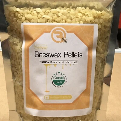 2 4 8 15 oz Pure Natural Yellow Beeswax Pellets Pastilles for Candle Soap Making - Image 1 of 4