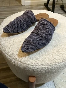 Cydwoq Orient Woven Leather Mules Sandals Slip On Shoes 40 (US 9.5-10) - Picture 1 of 24
